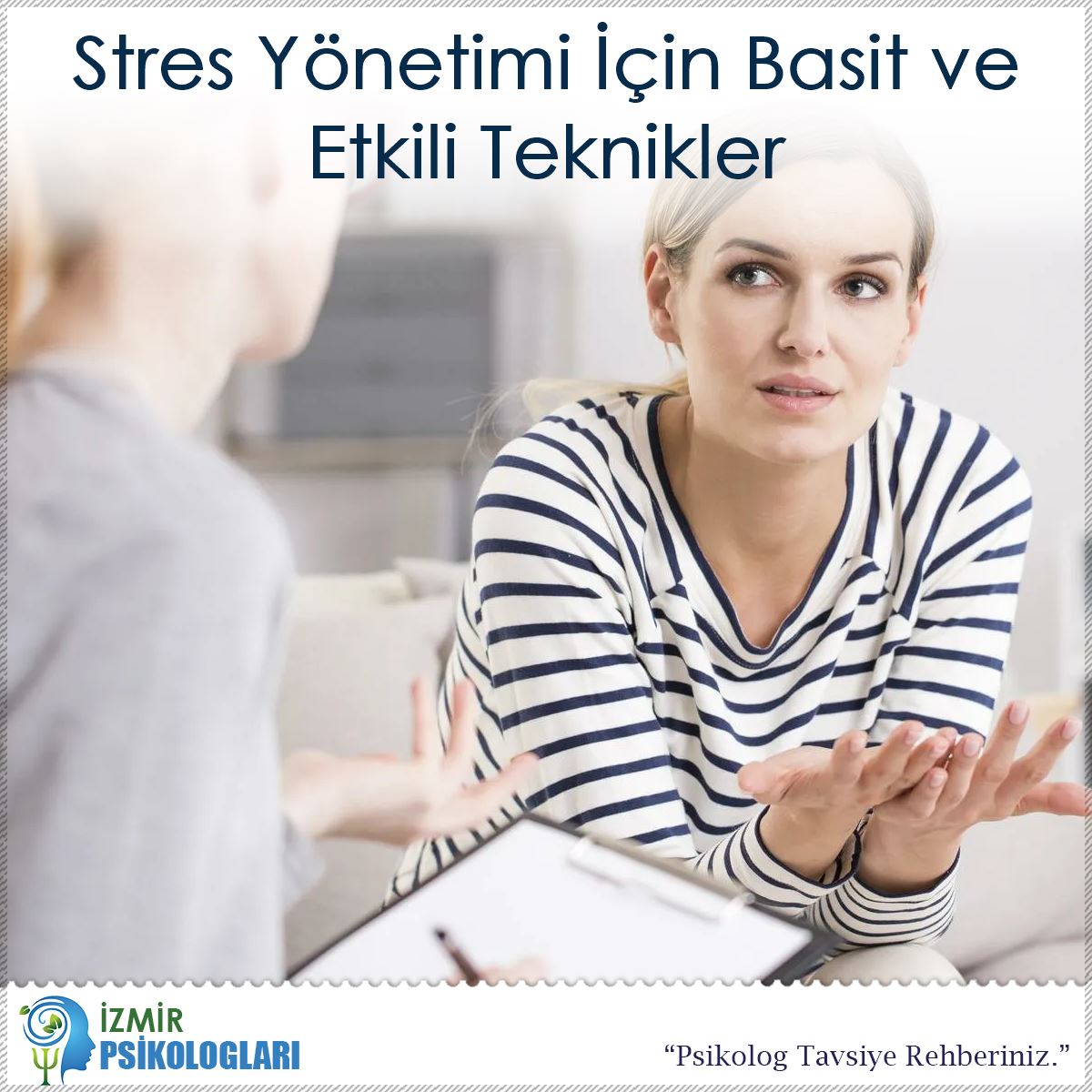 Stres Yönetimi İçin Basit ve Etkili Teknikler : Kapak Görseli